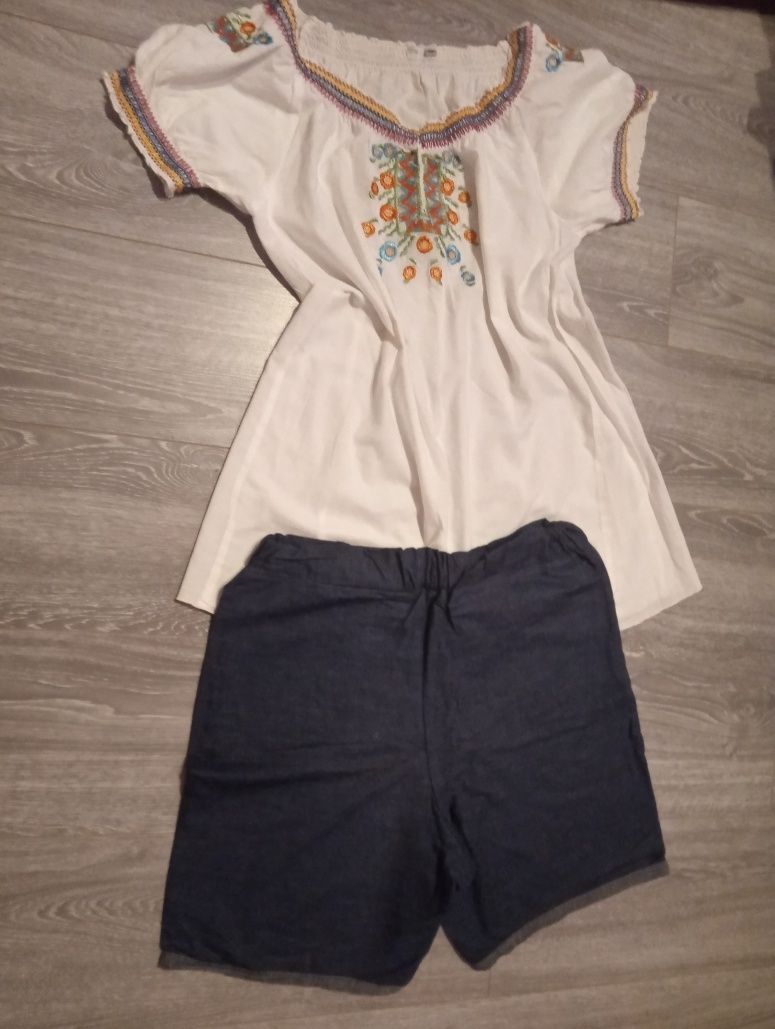 Set bluza tradițională și pantaloni scurți
