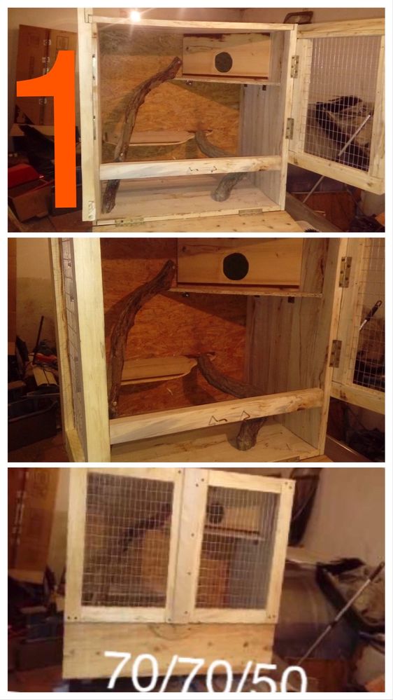 Дървена клетка / къщичка за чинчила , катерица или други животни