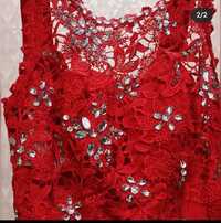 Красное Вечернее платье