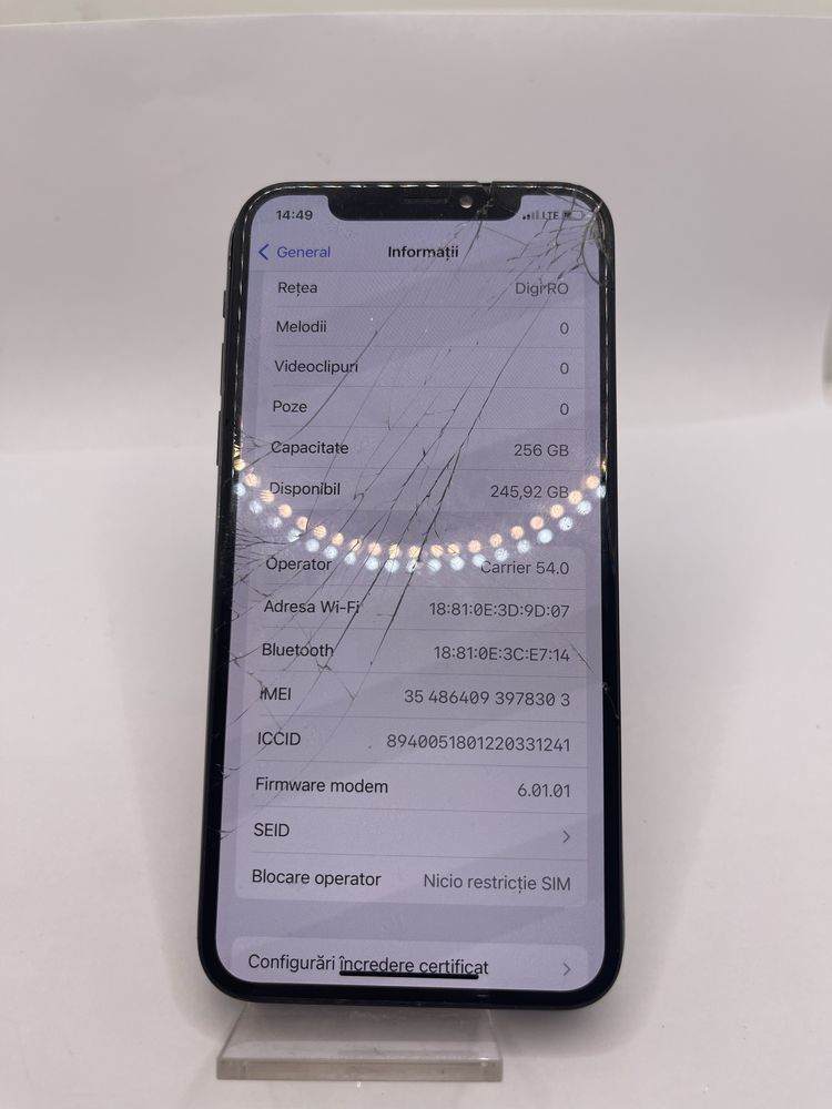 Placă de bază iPhone X, 256 GB Black