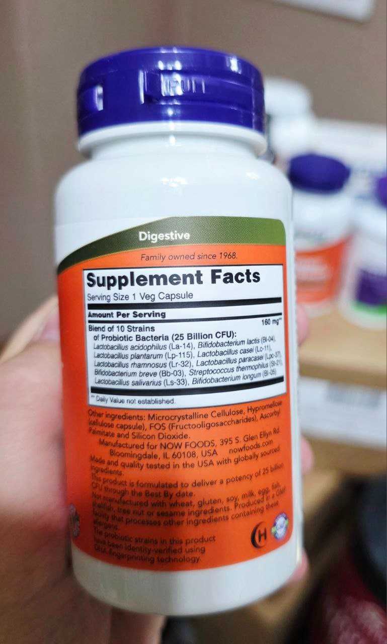 ДОСТАВКИ НЕТ Now Probiotic 10 25 млрд 100шт MADE IN USA