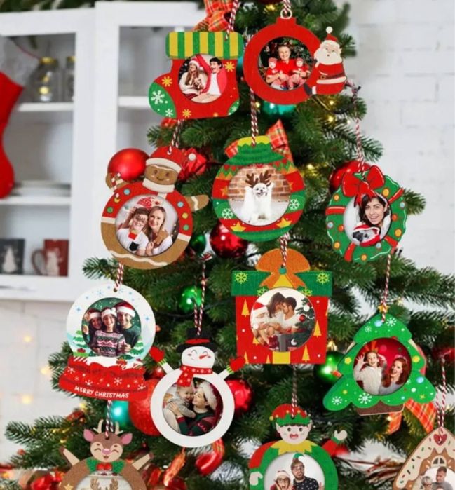 Коледни рамки за снимки за украса