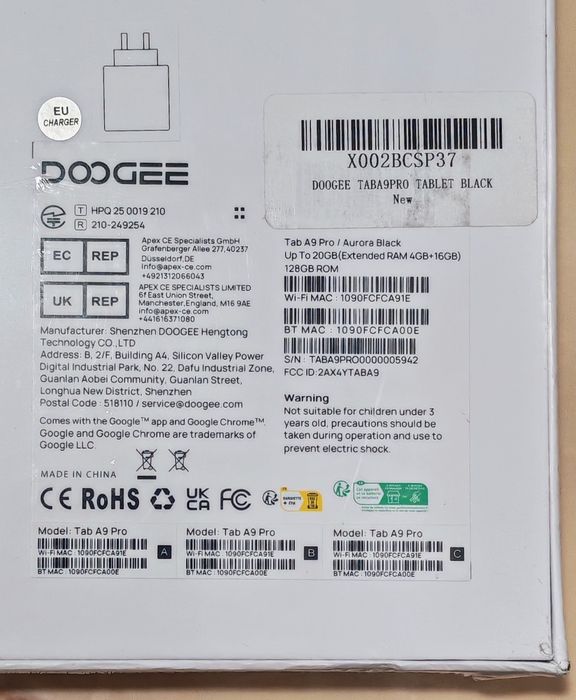 DOOGEE tablete noi și sigilate, super preț!