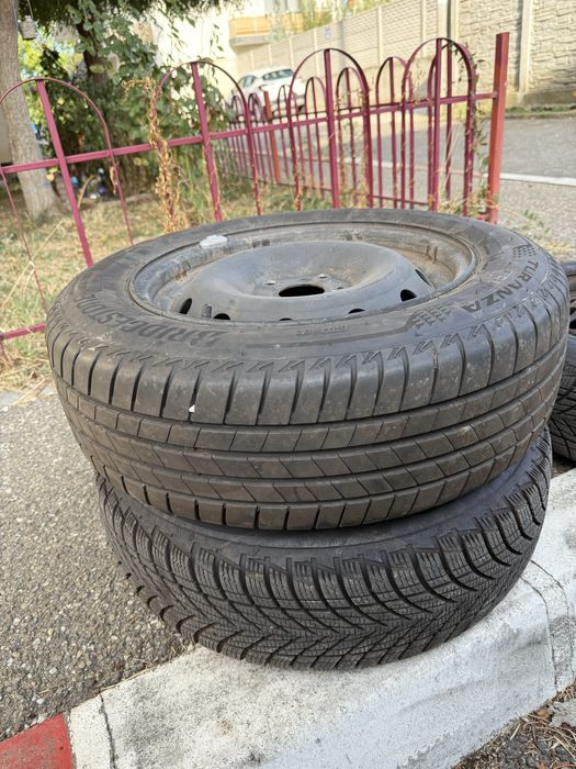 Jante R15 Dacia/ Clio 4x100 Anvelope noi de iarna/ vara 185/65 R15