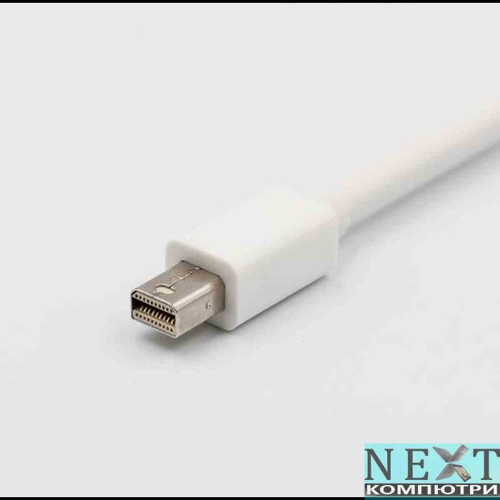 Преходник Mini DisplayPort (mini DP) към DVI + Гаранция