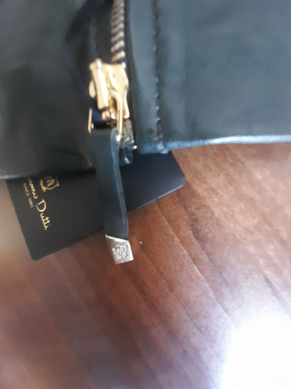 Jacheta din piele naturala Massimo Dutii, verde brad, 38
