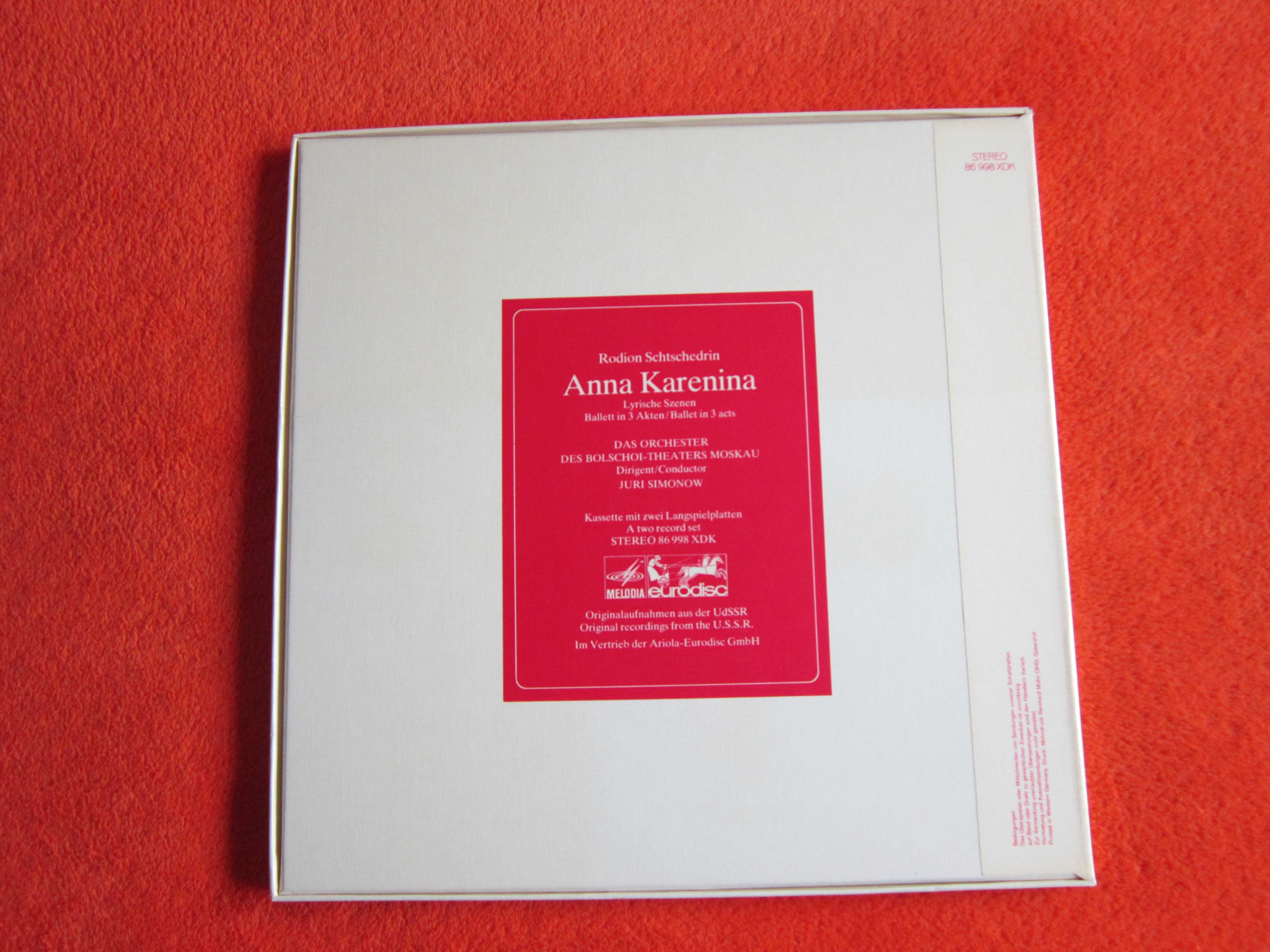 vinil Anna Karenina-Rodion Schtschedrin,Juri Simonow