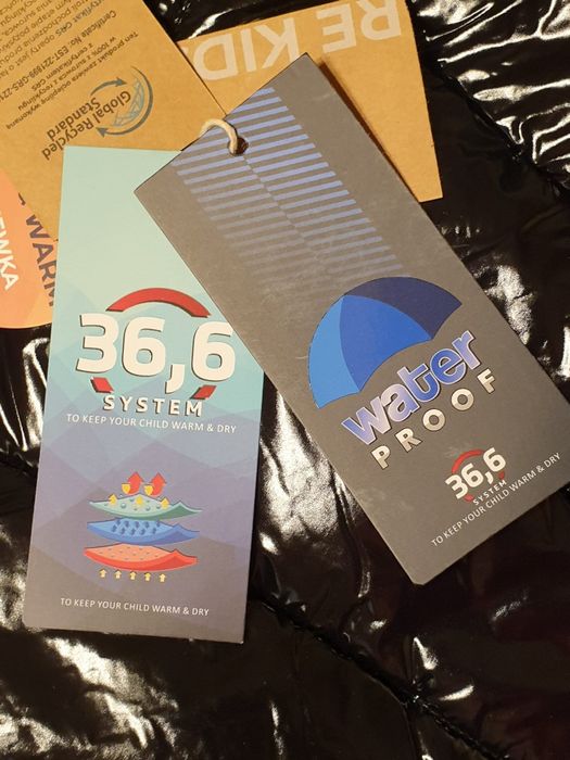 Geaca de iarna Cocodrillo neagra-noua, marimea 152