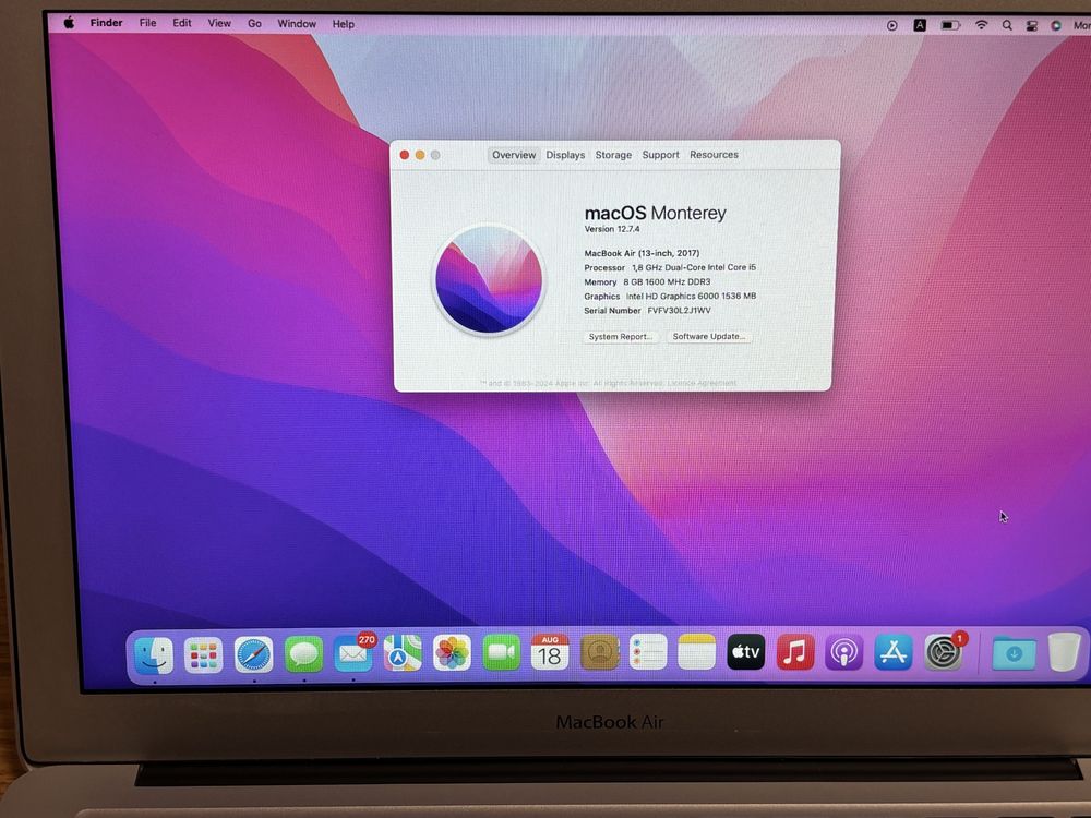 Apple Macbook Air 13 2017