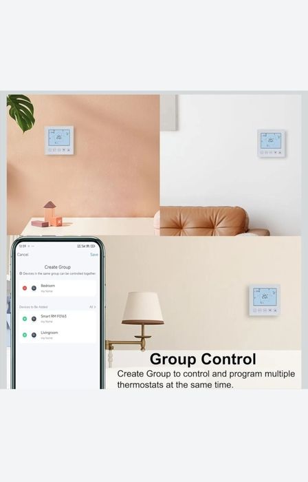 Termostat Ketotek Wifi, tuya, Centrala/ încălzire pardoseala