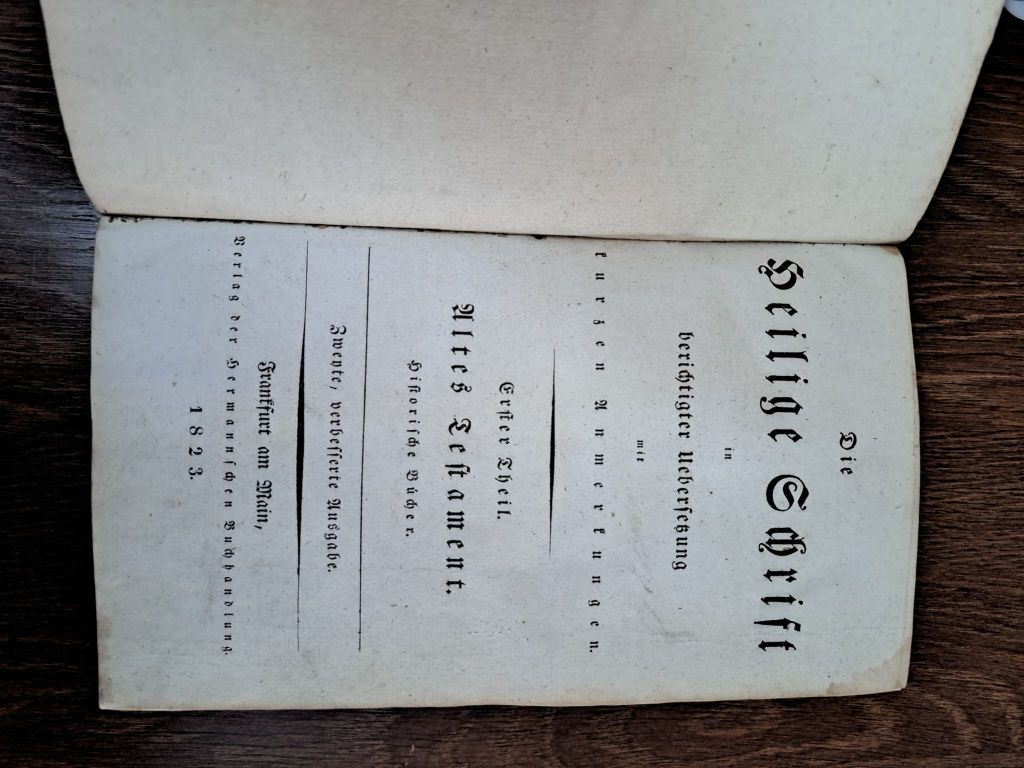 Biblie germana 1823