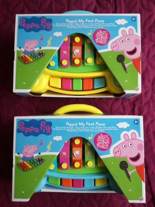 Дистанционно за кола с ключове Kaichi.Peppa Pig 2 в 1 - пиано-ксилофон