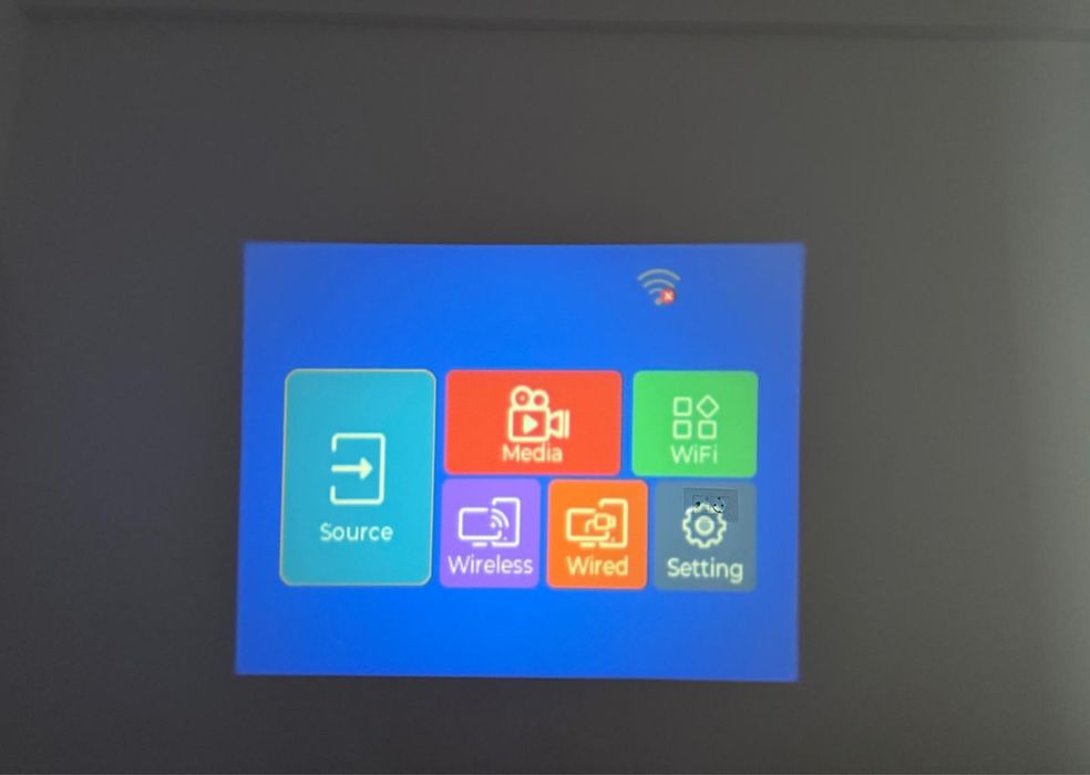 Video Proiector portabil HY300 cu wifi, wireless, alb, nou, la cutie