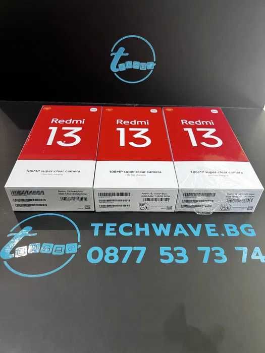 Redmi 13 128GB Pearl Pink, Ocean Blue, Midnight Black