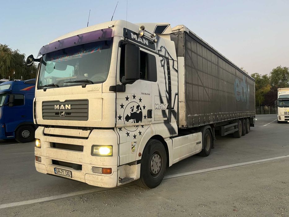 Ansamblu MAN TGA 440 Euro 5 si Semiremorca SCHMITZ