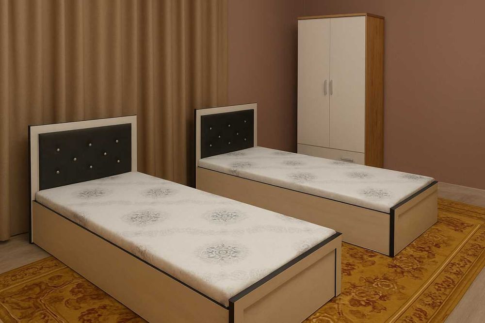 Кровать одна спальня акция Kravat sundukli. bir kishilik krovat.