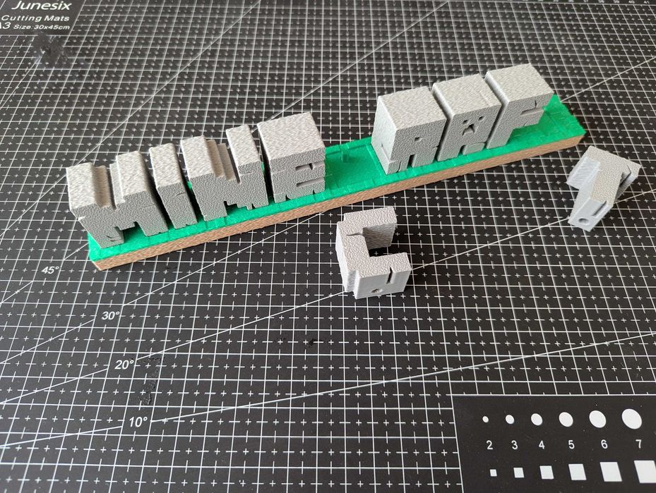 Индивидуална табела с име за деца – Minecraft стил