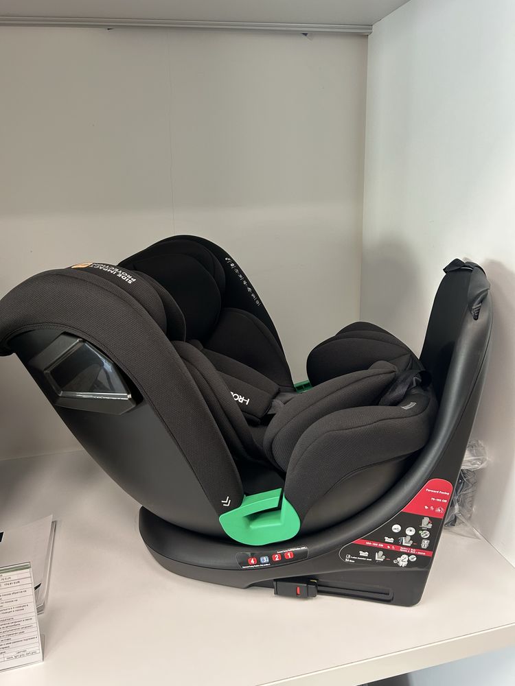 НОВ МОДЕЛ! Столчета за кола i-Roll i-size isofix 360 въртене КРАШ ТЕСТ