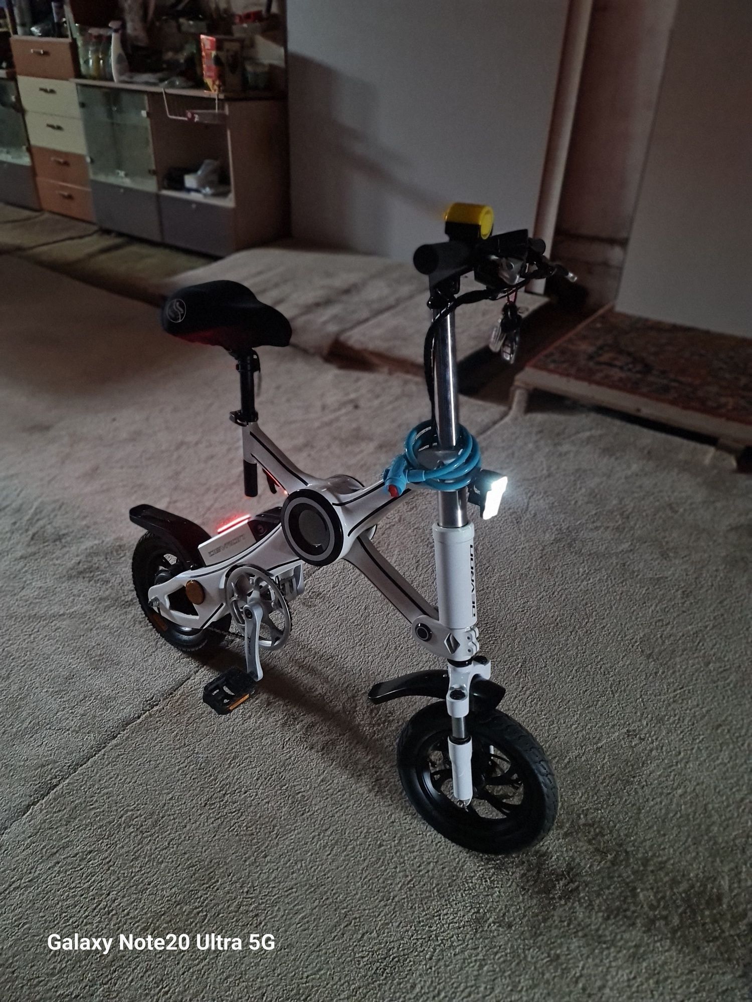 Bicicleta electrica devron pliabila