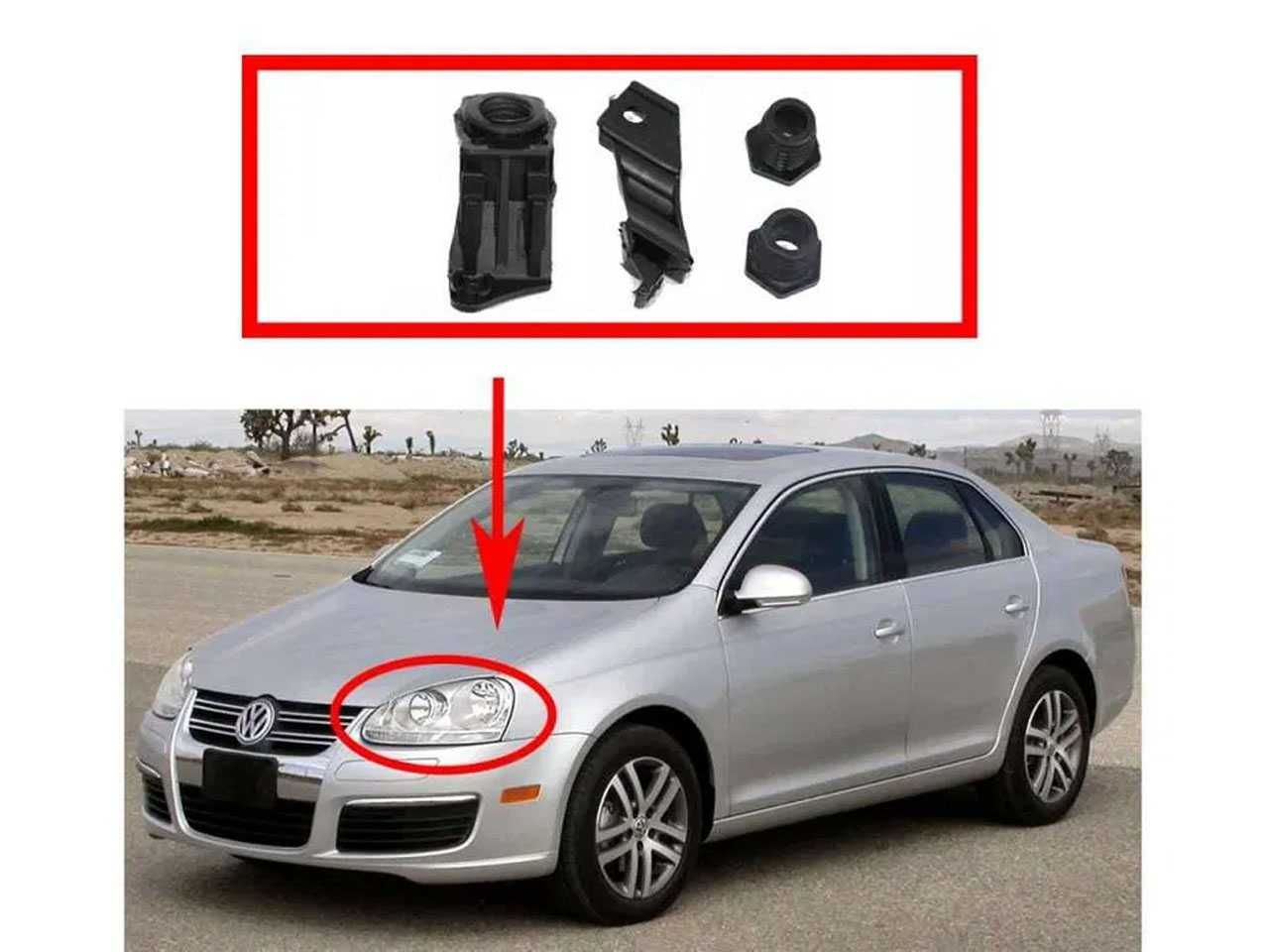 Комплект Щипки за захващане на фар VW Golf 5 ,VW Golf 6 ,VW Jetta A5