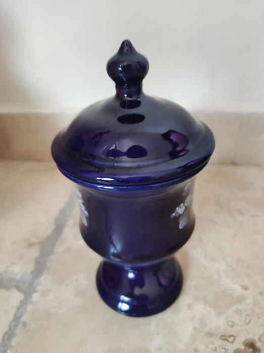 Винтидж купа/ваза за бонбони, Германия, ръчно рисувана