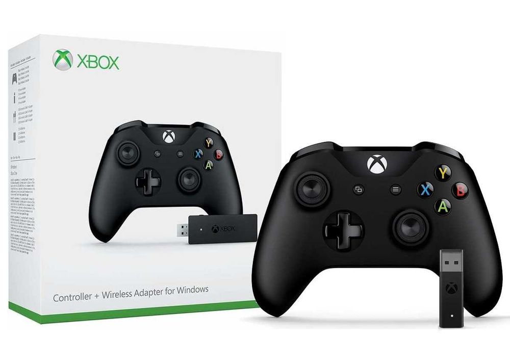 Gamepad Microsoft Xbox One Wireless Controller + Adaptor PC Win10 nou