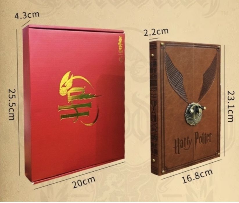 Блокнот Золотой Снитч, Гарри Поттер, A5, 100 л, коричневый