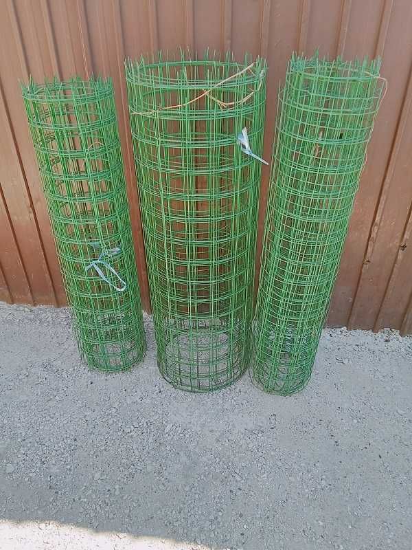 Сетка садовая огородная металлическая с ПВХ покрытием ячейка 60*60