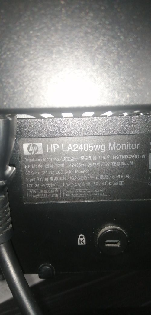 Monitor HP LA2405x 24.1 inch