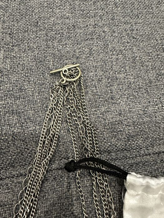 Елегантно колие от кристали и сребърна верижка на Фурла