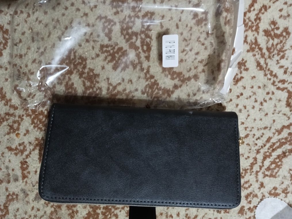 IPhone 16 Pro Max чехол кожа Black