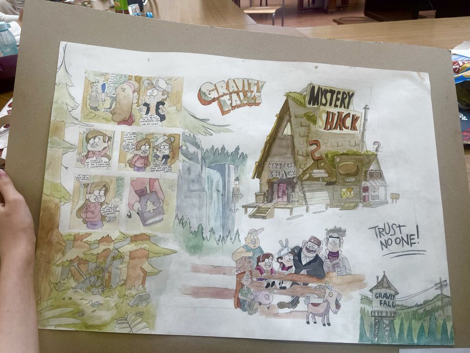 Проектная работа, ручная работа А2 размер