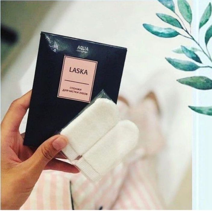 Двухстароннаяя варежка-спонж, спонж для пилинга, спонж для чистка зубо