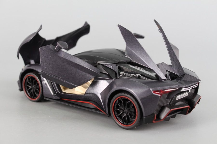 Lykan Hypersport (1:24)метална кола с отварящи се врати звук, светлина
