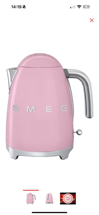 Продам чайник SMEG розовый