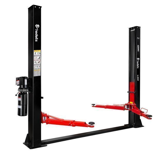 Двуколонен подемник 4.2 т с електрохидравлично ръчно освобождаване 230