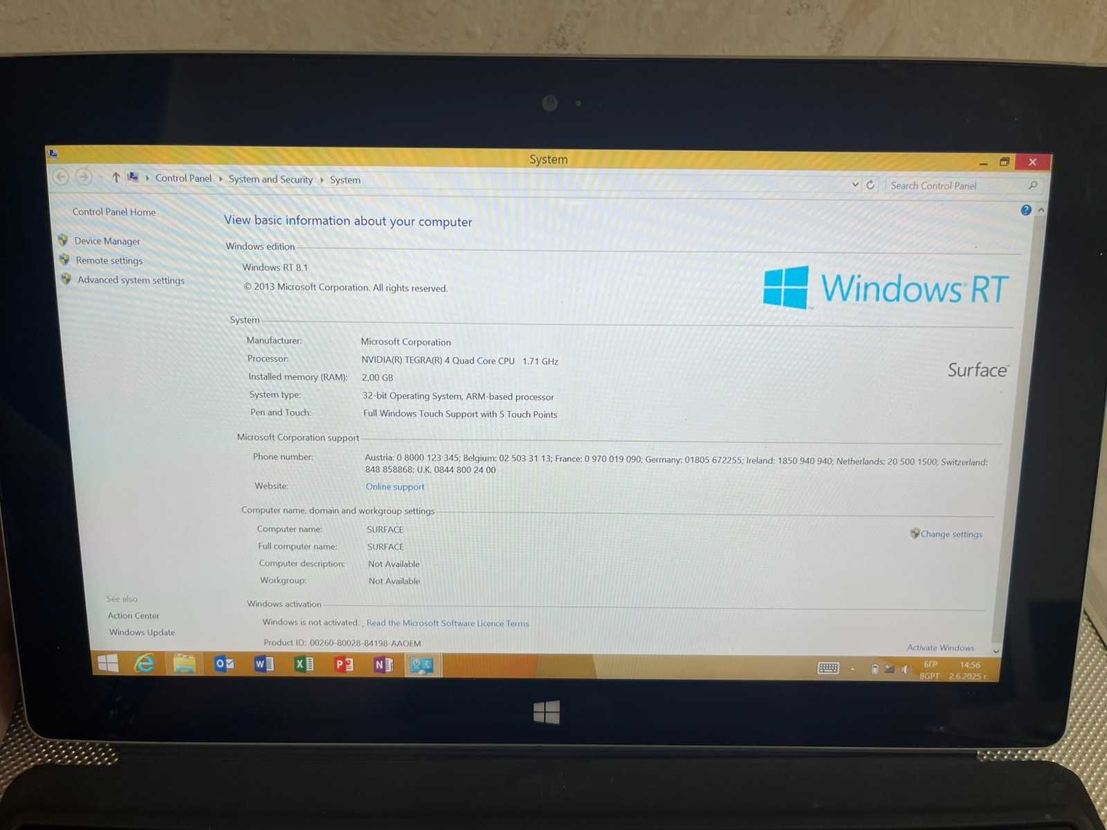 microsoft surface Таблет/Лаптоп