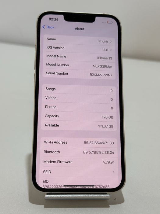 Iphone 13 alb 128gb