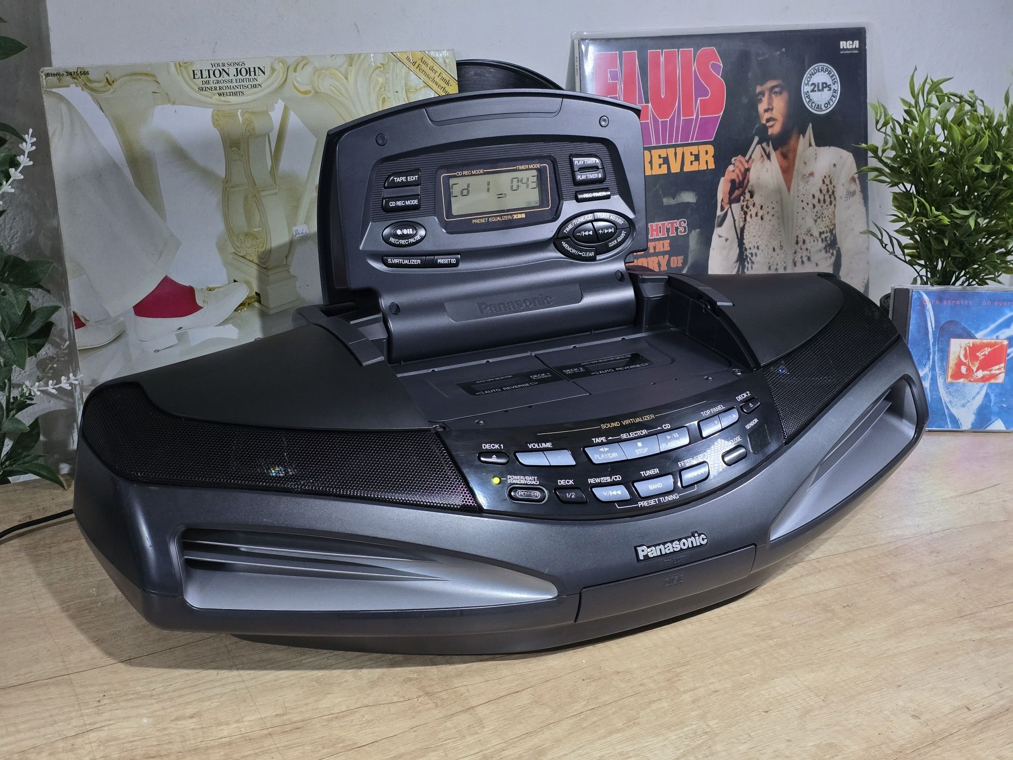 Boombox PANASONIC RX-ED77, radio casetofon cobra ,cd-player,  portabil
