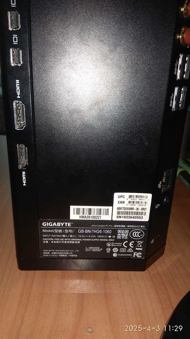 Gigabyte Mini Gaming PC-GB-BNi7HG6-1060 (rev. 1.0)