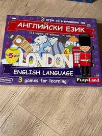 Настолна игра Английски за деца - 3 в 1