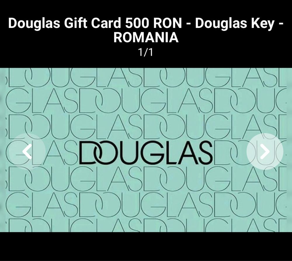 Gift card Douglas (accept PS5 dau dif)