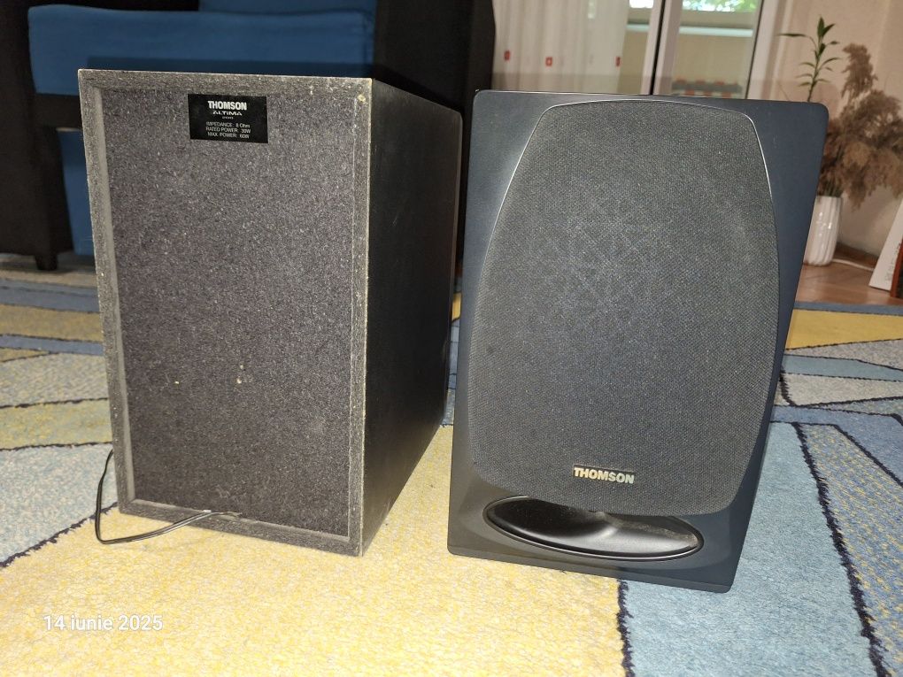 Boxe pasive cu cablu negre 60W