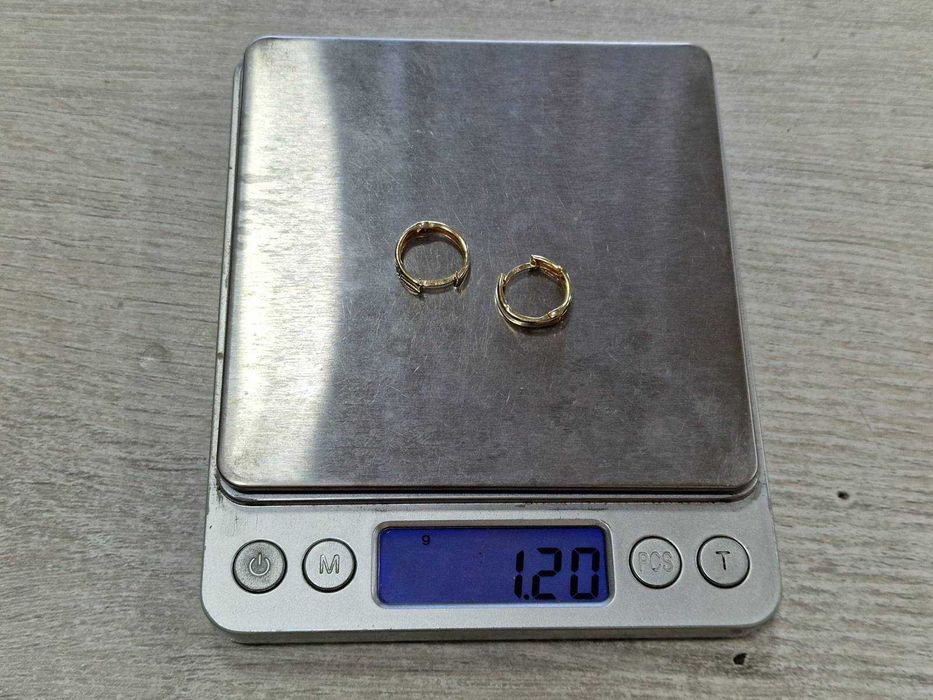 Дамски златни обеци 14К / 1,20 гр.