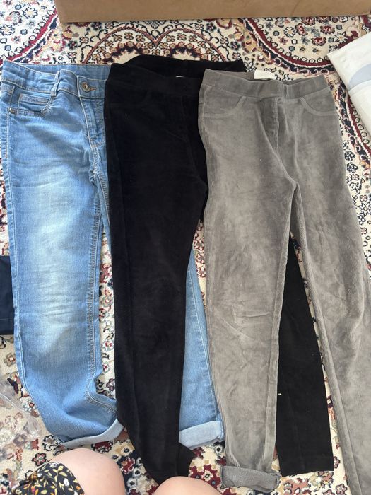 Брюки, на 6-7 лет, школьные, джинсы