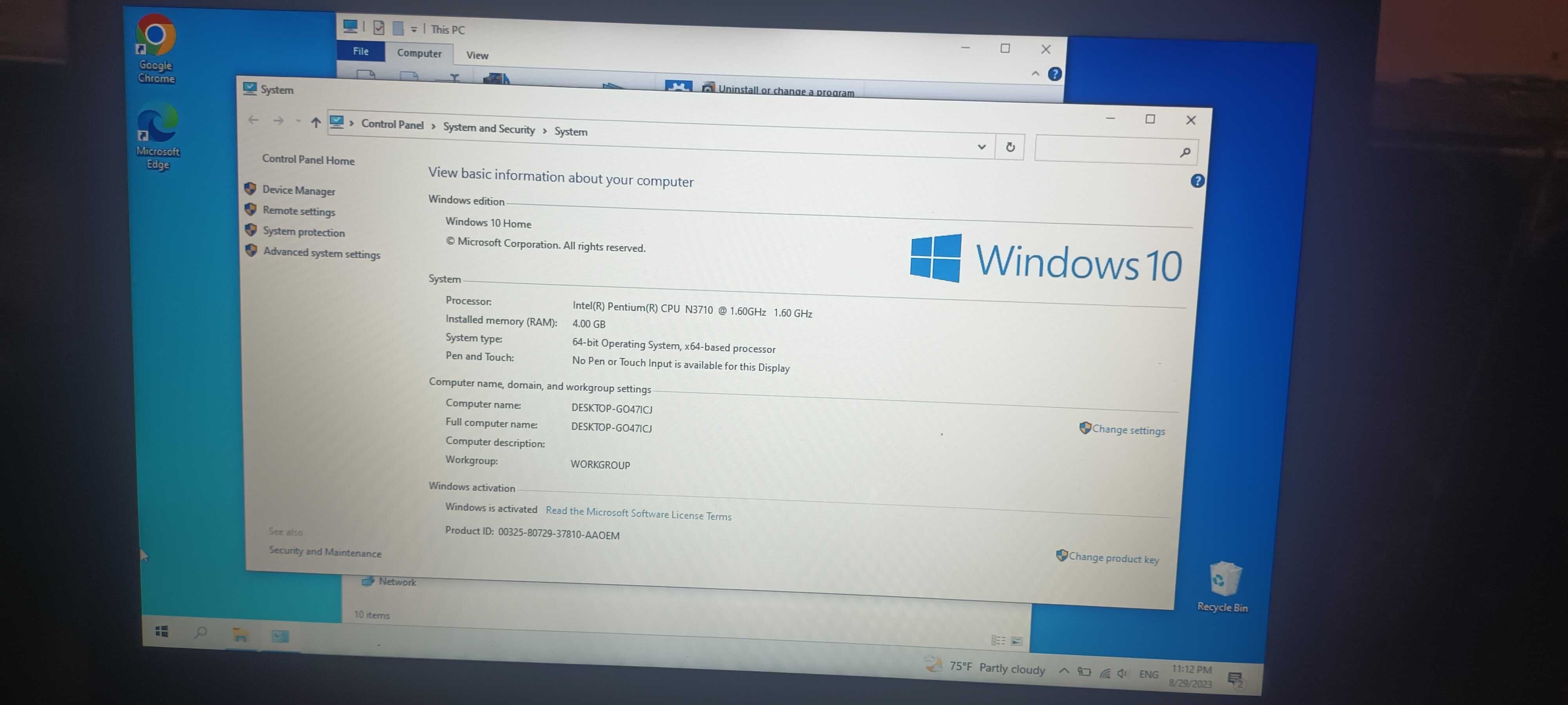 Лаптоп lenovo windows 10