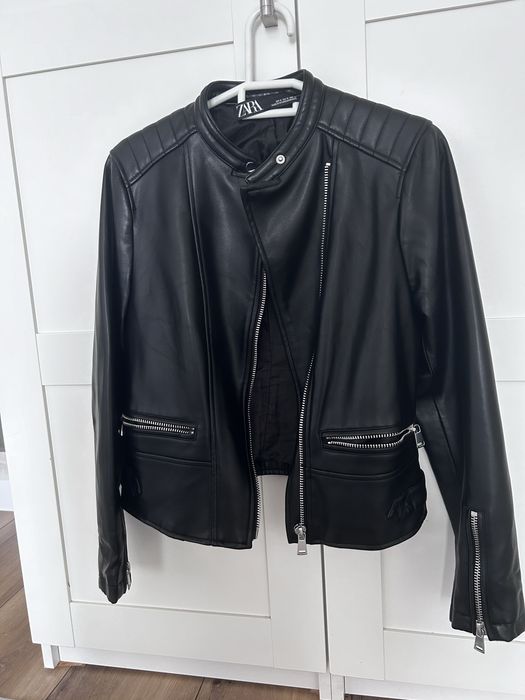 Косуха кожаная курточка Zara