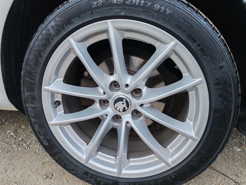 Vând Set 4 ROTI Vara BMW, Skoda, VW, Seat, J7, 5x112, 225/45/R17 ET27