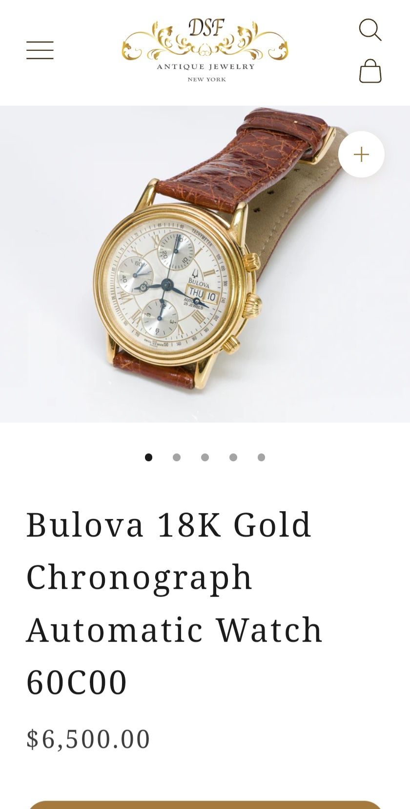 ‼️Bulova Aur 18k 37mm ceas automatic cronograph valjoux 7750