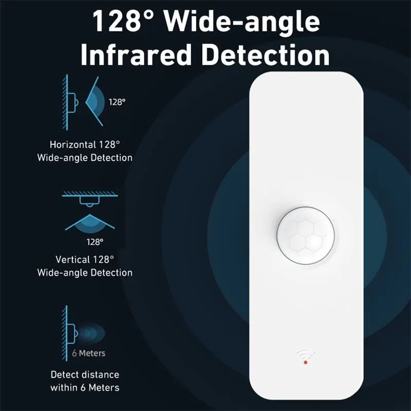 Tuya Smart WiFi или Zigbee PIR обемен (motion) сензор